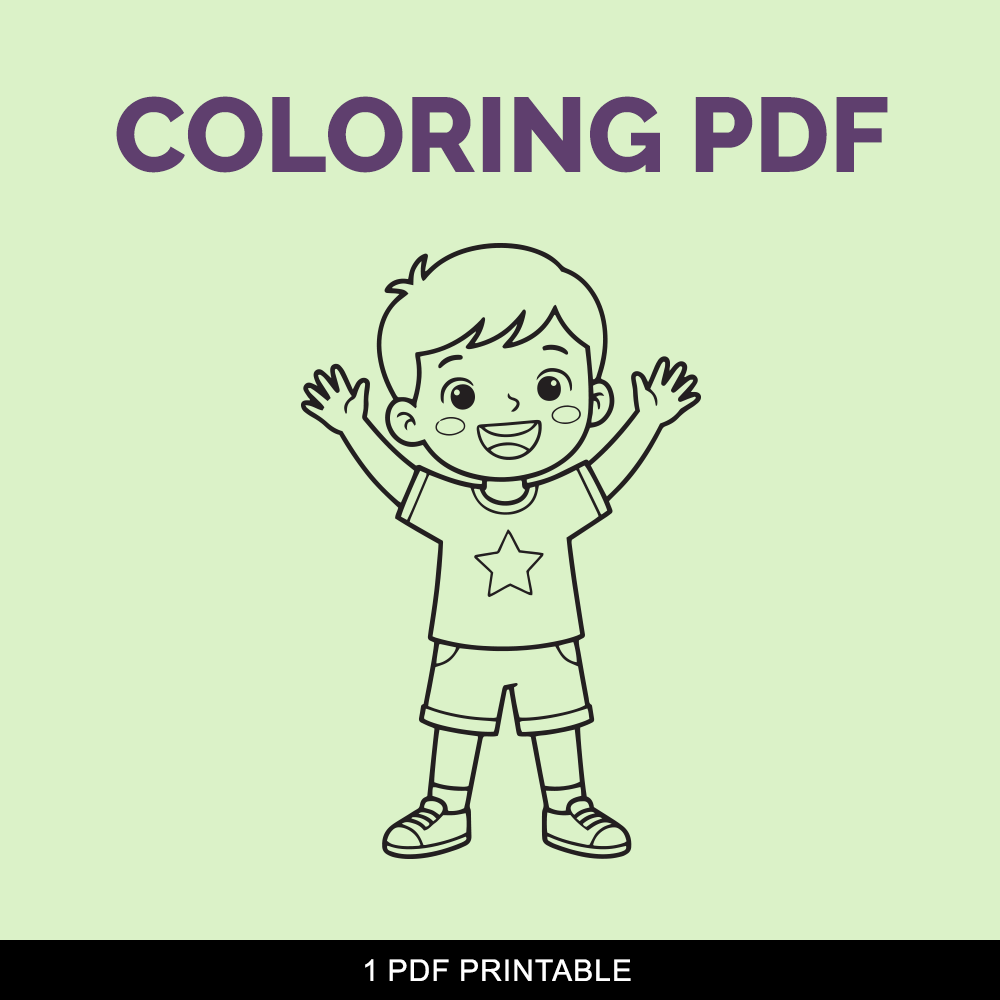 8 Coloring characters pages smooth black outline A4 printable digital file download. 8 SVG and 1 high quality PDF white background. - Image 2