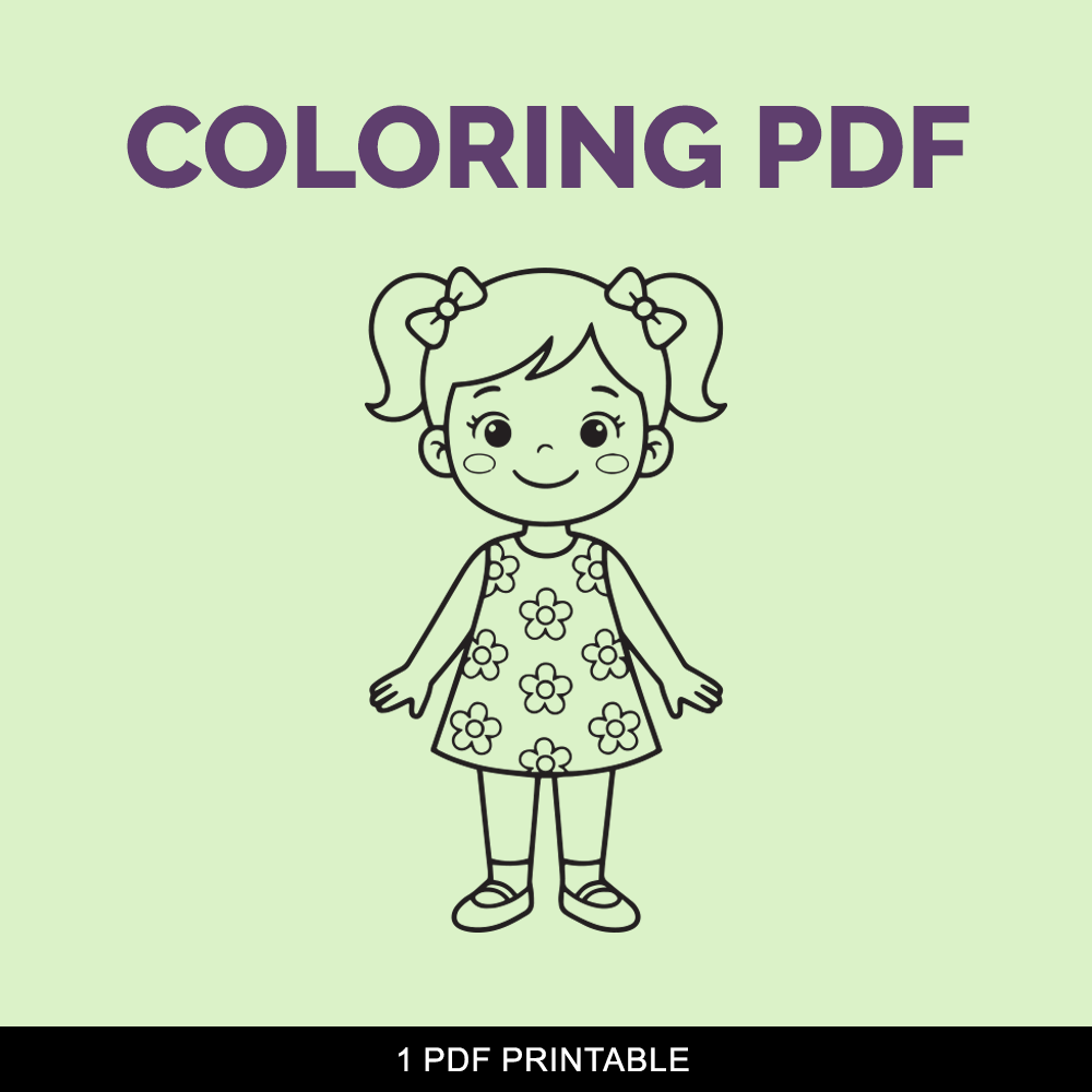 8 Coloring characters pages smooth black outline A4 printable digital file download. 8 SVG and 1 high quality PDF white background. - Image 3
